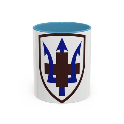 213 Medical Brigade (U.S. Army) Accent Coffee Mug-11oz-Light Blue-Go Mug Yourself