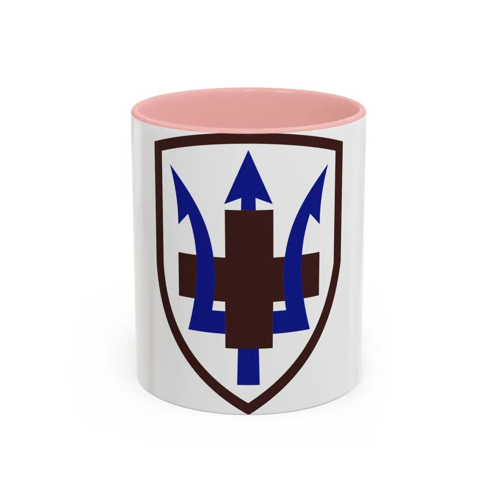 213 Medical Brigade (U.S. Army) Accent Coffee Mug-11oz-Pink-Go Mug Yourself