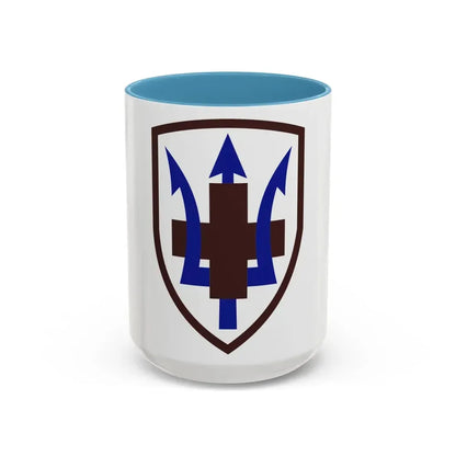 213 Medical Brigade (U.S. Army) Accent Coffee Mug 15oz Light Blue - Go Mug Yourself