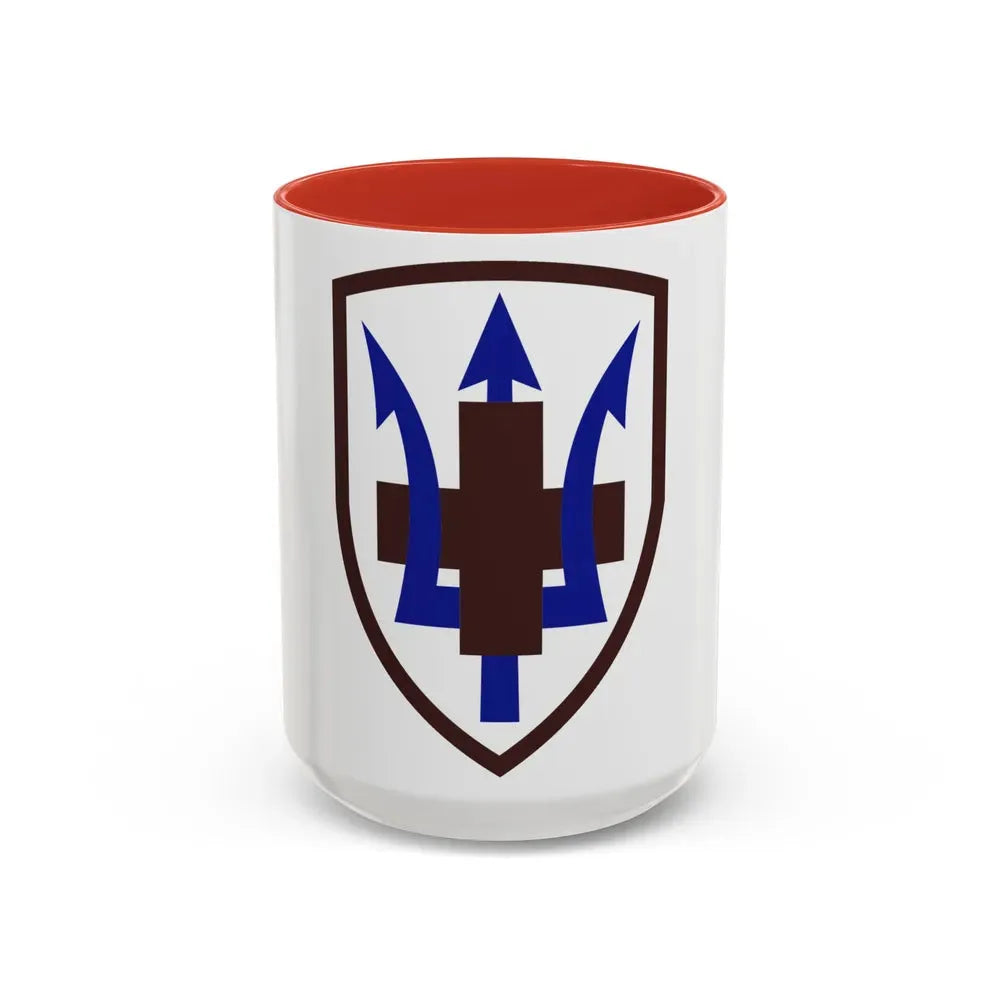 213 Medical Brigade (U.S. Army) Accent Coffee Mug 15oz Red - Go Mug Yourself