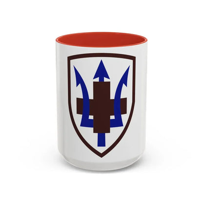 213 Medical Brigade (U.S. Army) Accent Coffee Mug 15oz Red - Go Mug Yourself