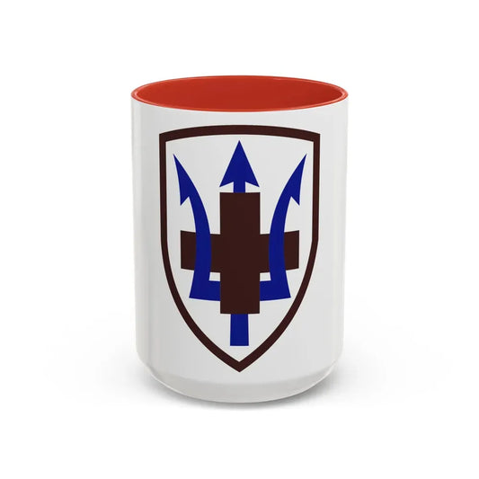 213 Medical Brigade (U.S. Army) Accent Coffee Mug 15oz Red - Go Mug Yourself