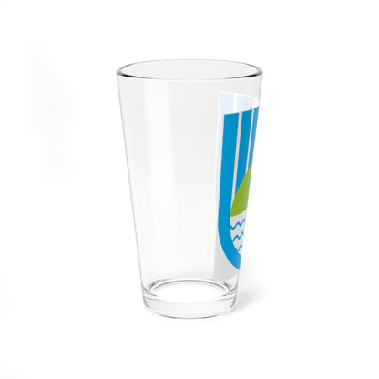 Биробиджан герб (Russia) (Coat of Arms) Pint Glass 16oz