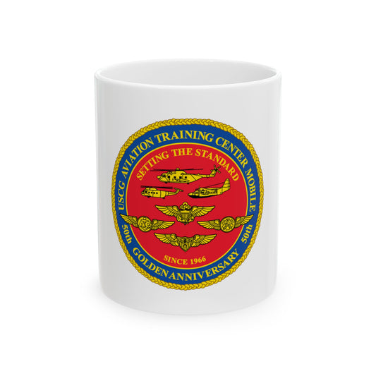 USCG Aviation Training Center Mobile (U.S. Coast Guard) White Coffee Mug