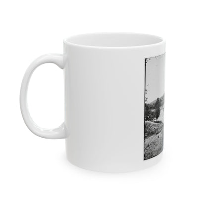 Richmond, Va. Railroad Bridge And Old Dominion Iron And Nail Works On Belle Isle (U.S. Civil War) White Coffee Mug