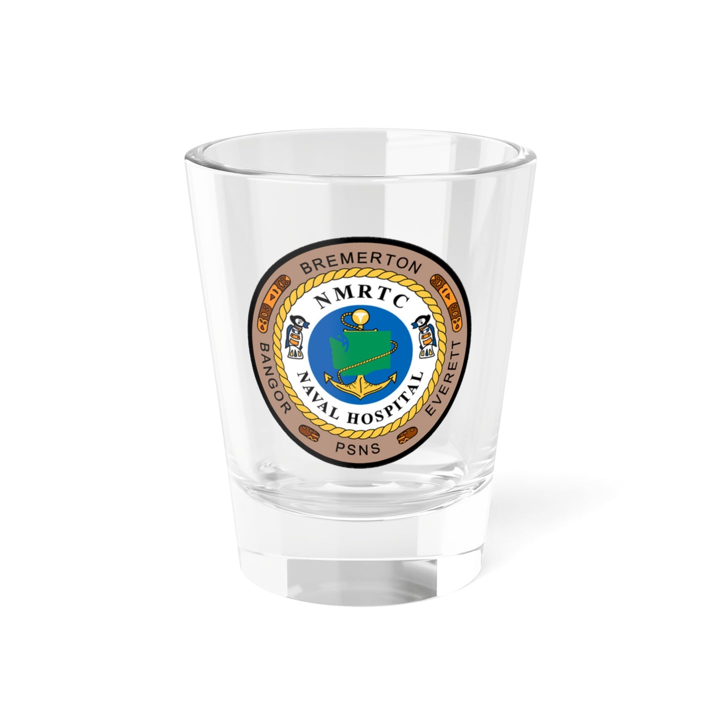 Verre à liqueur de l'hôpital naval de Bremerton (US Navy) NMRTC, 42,5 g