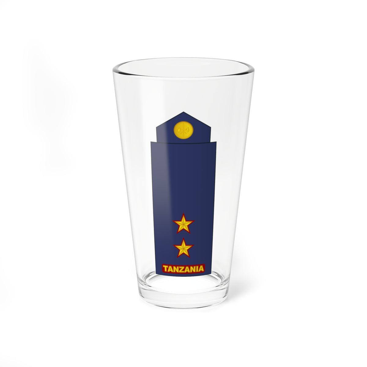09 Tanzania Air Force 1LT (Tanzania) (Military Rank) Pint Glass 16oz
