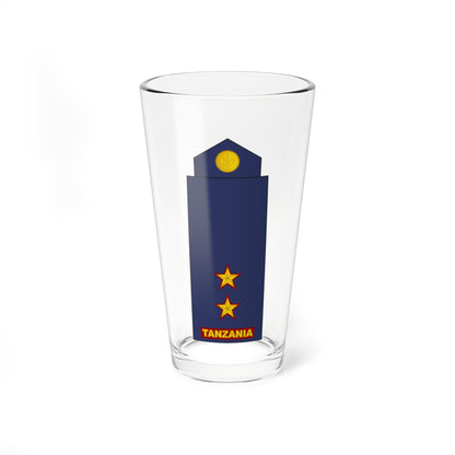 09 Tanzania Air Force 1LT (Tanzania) (Military Rank) Pint Glass 16oz