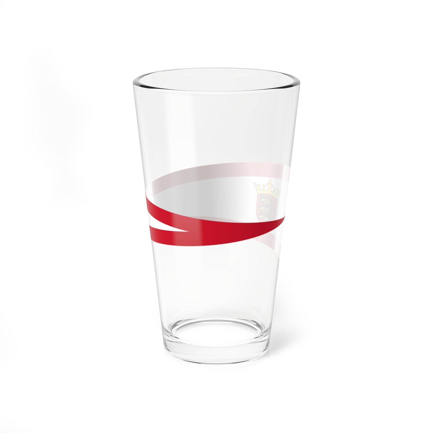 Jersey storm flag (United Kingdom) Pint Glass 16oz
