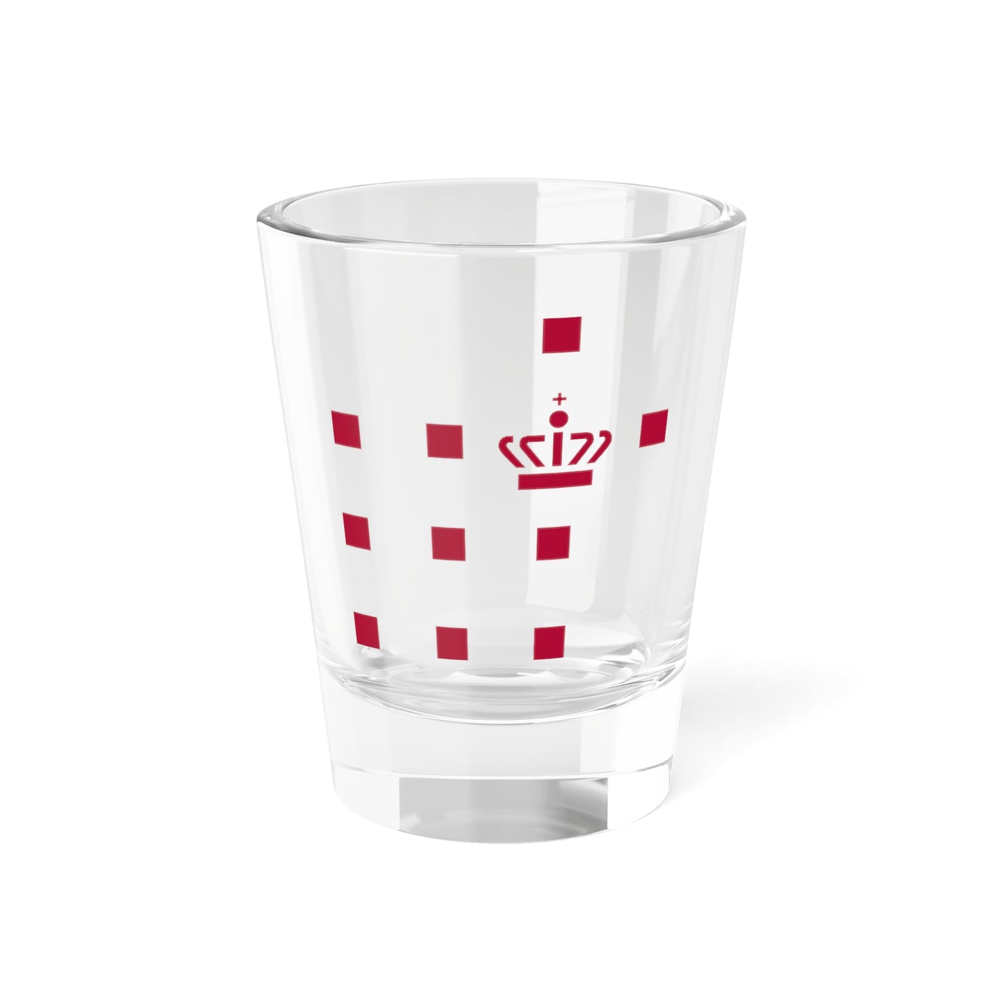 Logo of Danish Defence Estates and Infrastructure Organisation (Denmark) (Coat of Arms) Shot Glass 1.5oz