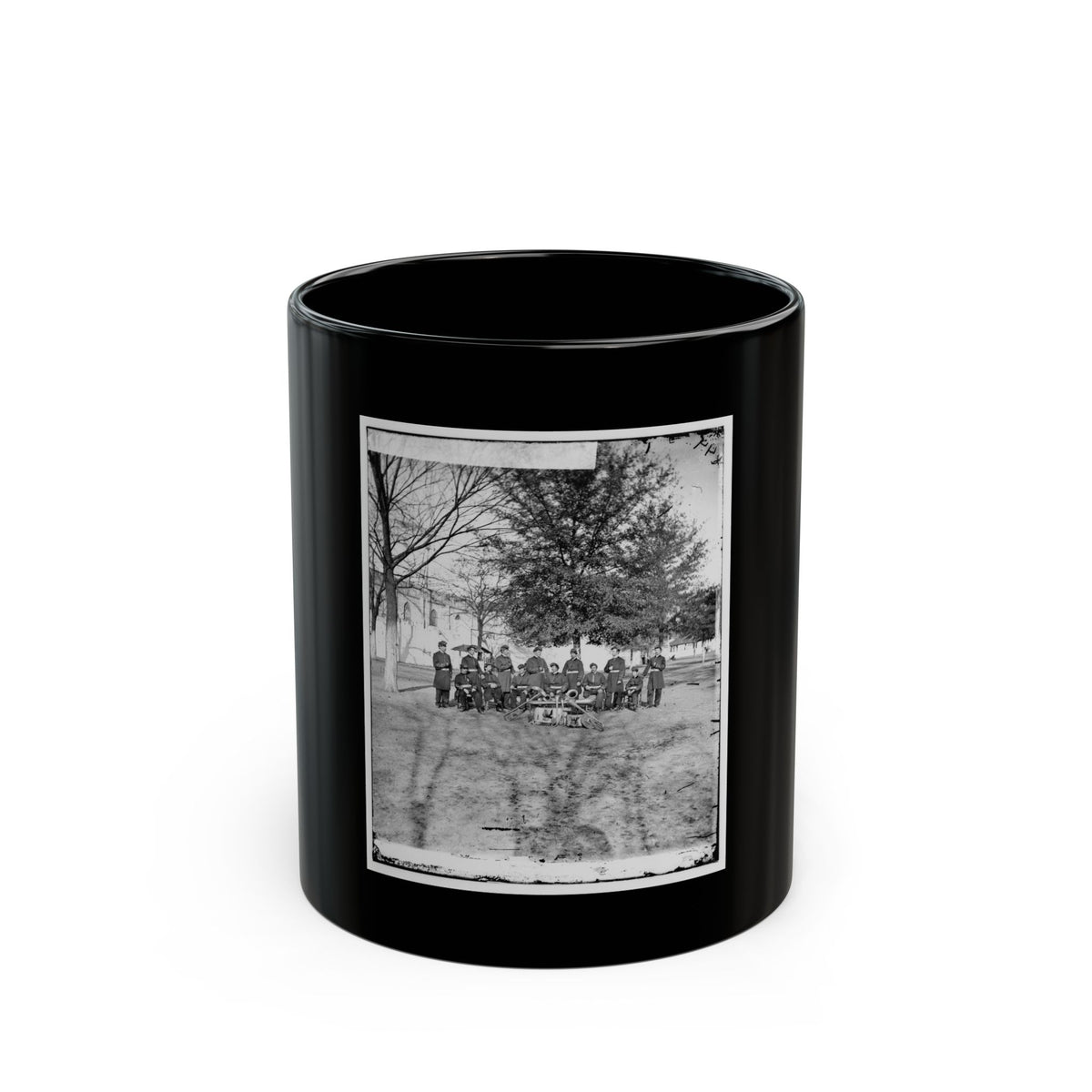 Band Group Seated Behind Their Instruments(2) (U.S. Civil War) Black Coffee Mug