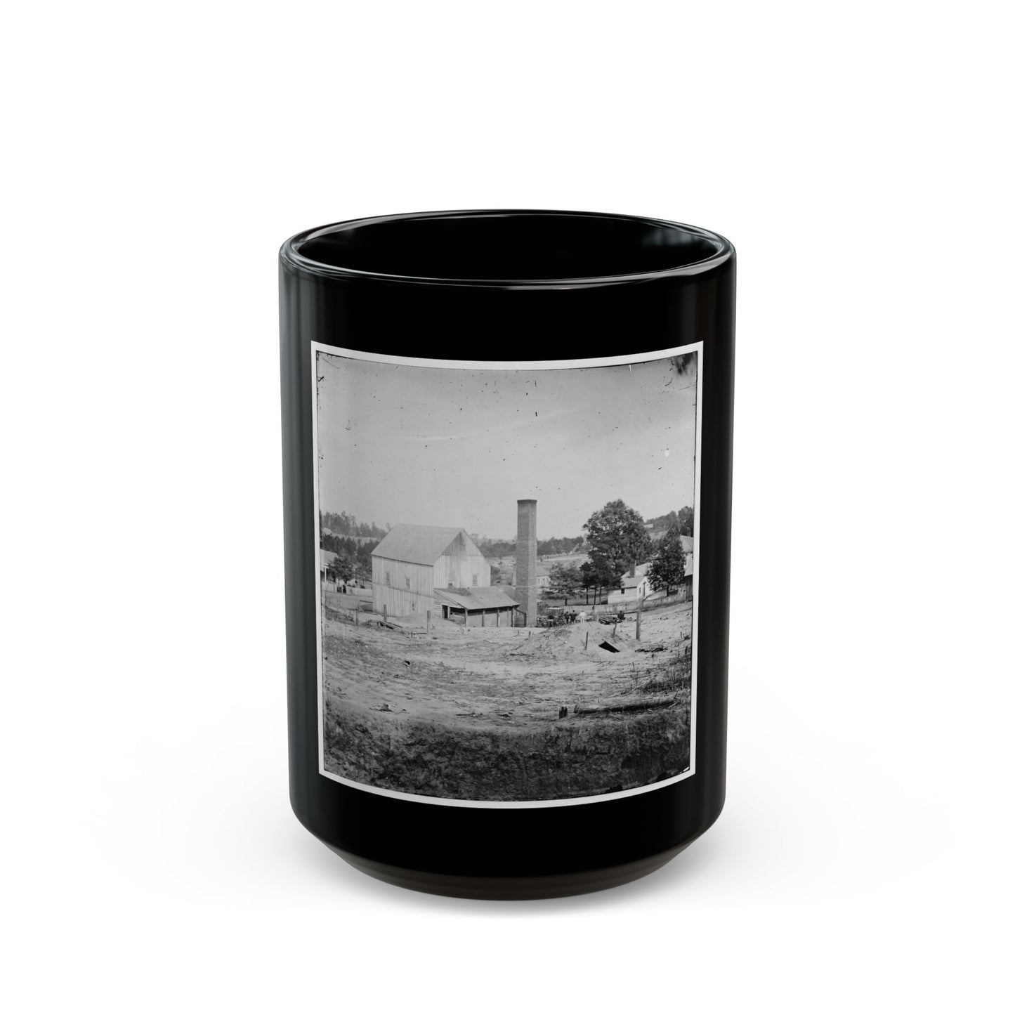 Atlanta, Georgia (Vicinity). Bomb-Proof Shelter (U.S. Civil War) Black Coffee Mug