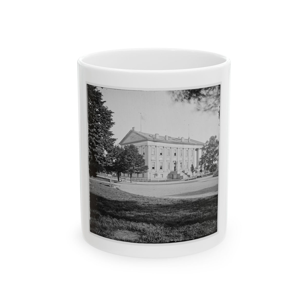 Richmond, Va. Left Side And Rear Of Capitol (U.S. Civil War) White Coffee Mug