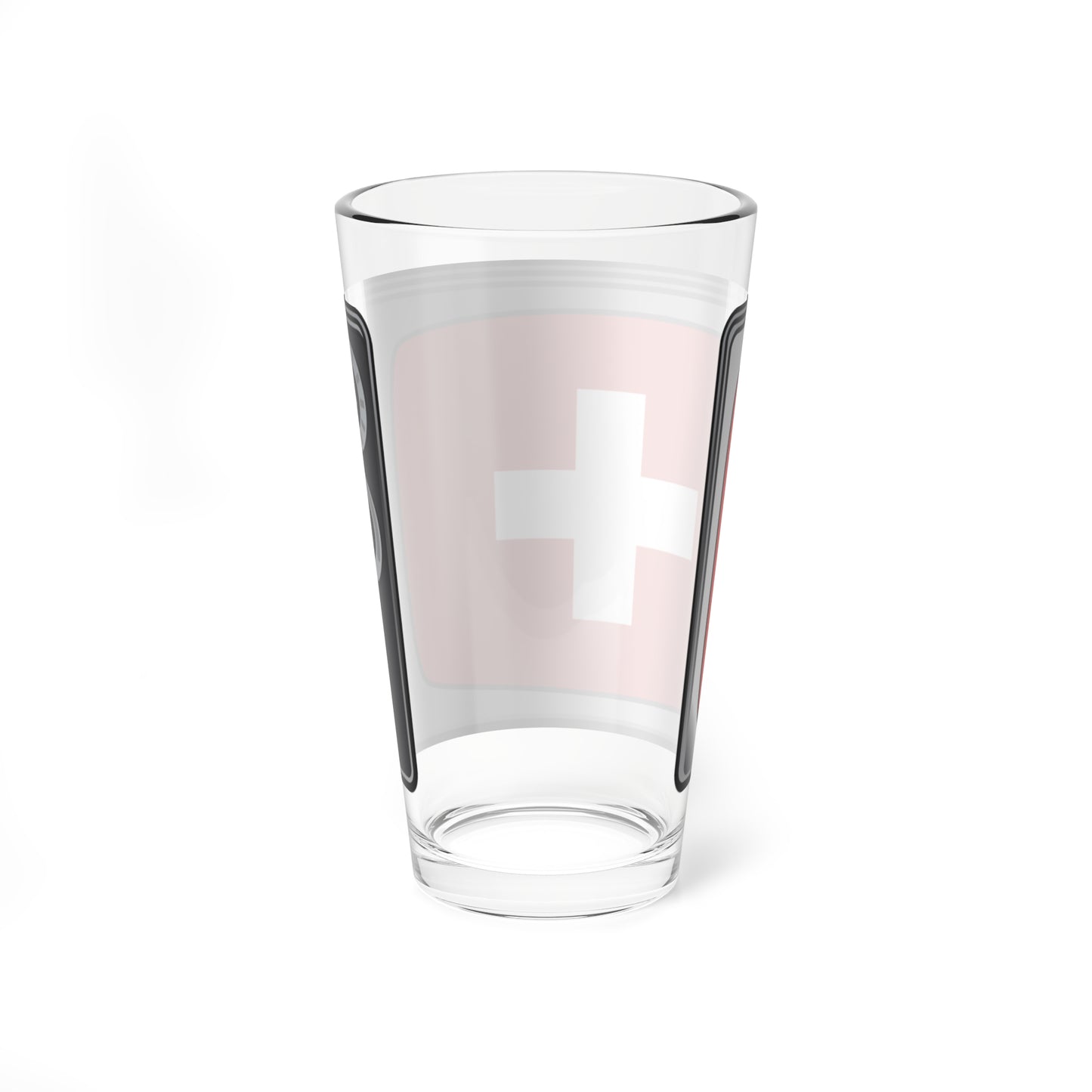 Switzerland flag tv (Switzerland) Pint Glass 16oz