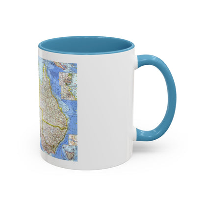 Australia (1963) (Map) Accent Coffee Mug