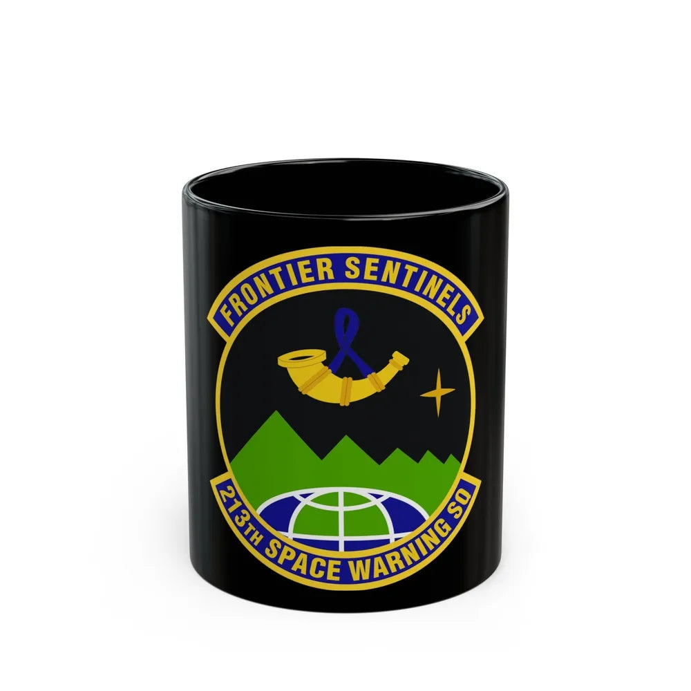 213th Space Warning Squadron (U.S. Air Force) Black Coffee Mug-11oz-Go Mug Yourself