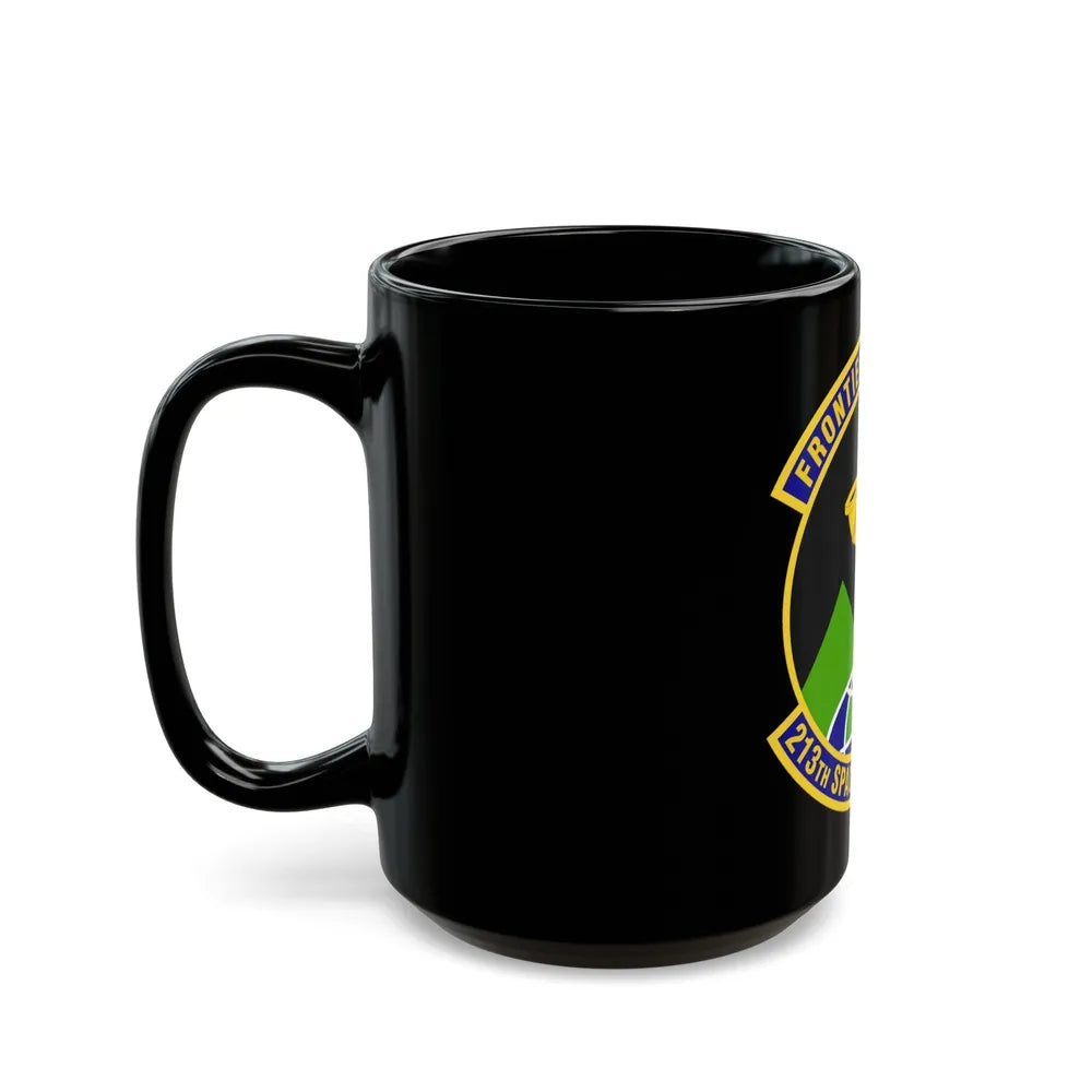 213th Space Warning Squadron (U.S. Air Force) Black Coffee Mug-Go Mug Yourself