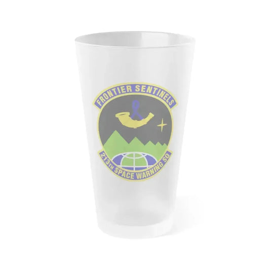 213th Space Warning Squadron (U.S. Air Force) Frosted Pint Glass 16oz 16oz Frosted - Go Mug Yourself