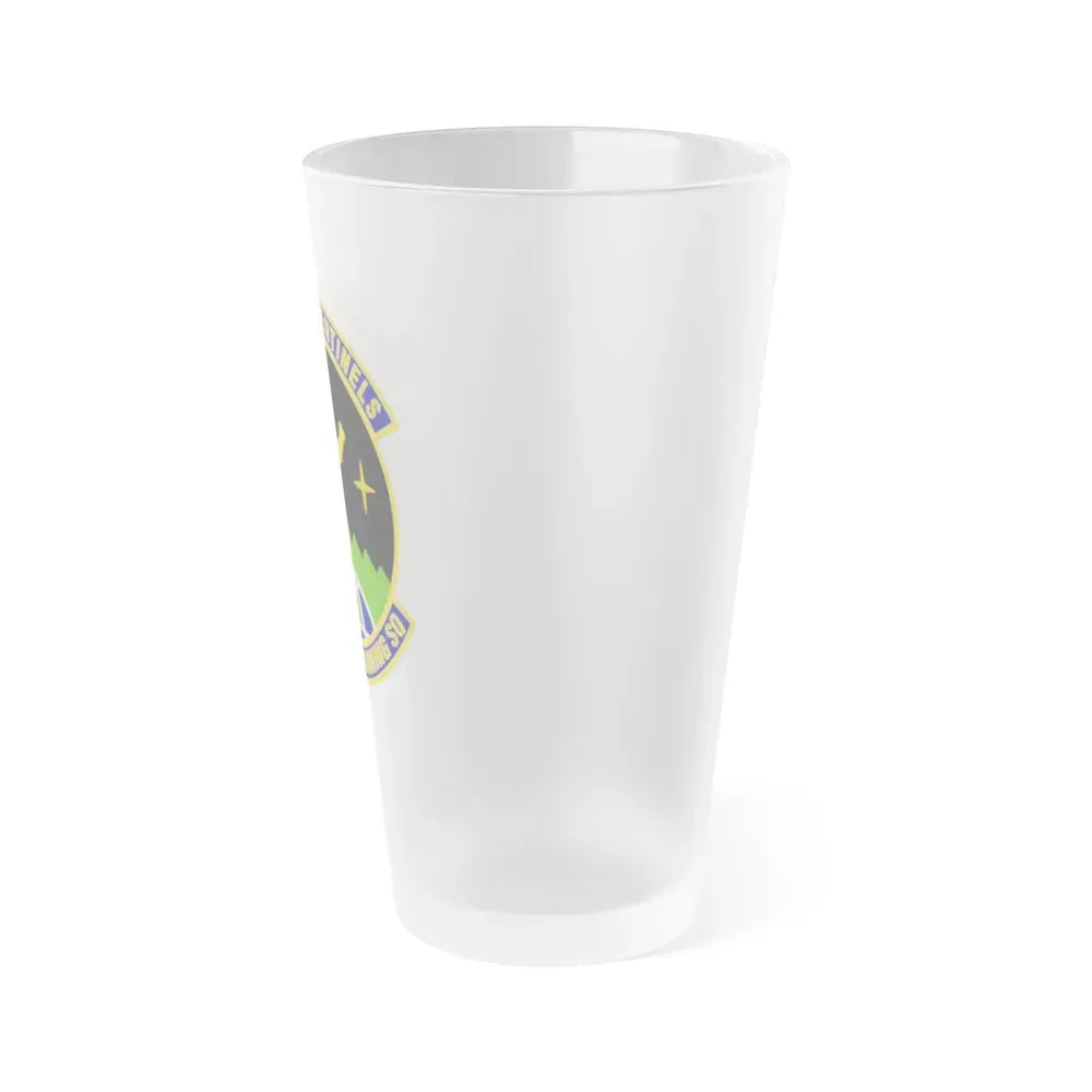 213th Space Warning Squadron (U.S. Air Force) Frosted Pint Glass 16oz - Go Mug Yourself