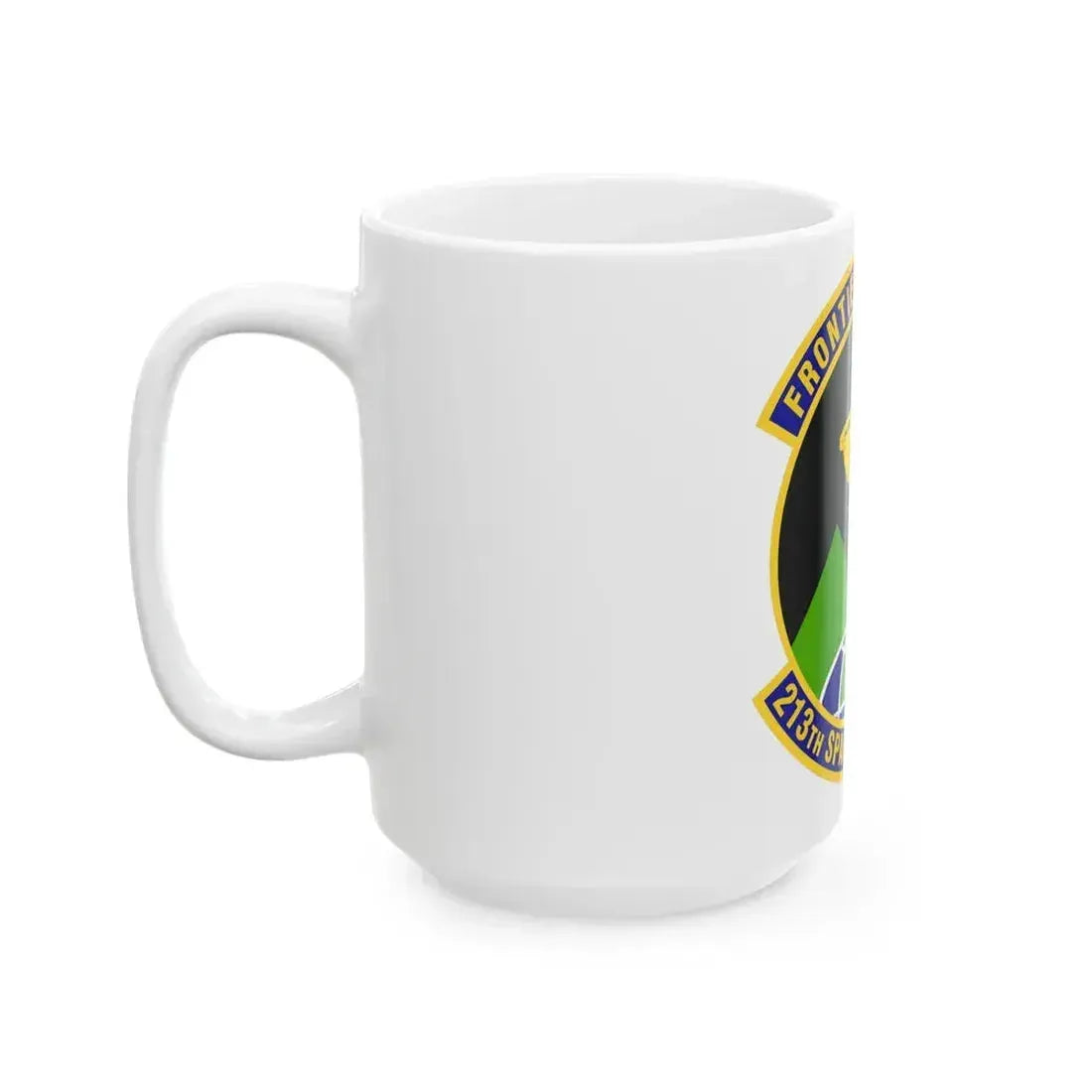 213th Space Warning Squadron (U.S. Air Force) White Coffee Mug - Go Mug Yourself