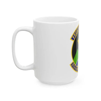 213th Space Warning Squadron (U.S. Air Force) White Coffee Mug - Go Mug Yourself