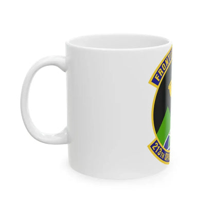 213th Space Warning Squadron (U.S. Air Force) White Coffee Mug - Go Mug Yourself