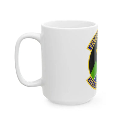 213th Space Warning Squadron (U.S. Air Force) White Coffee Mug - Go Mug Yourself