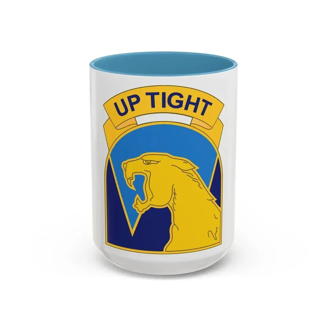 214 Aviation Regiment (U.S. Army) Accent Coffee Mug 15oz Light Blue - Go Mug Yourself