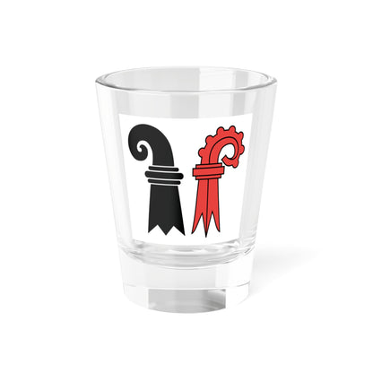Flag of Beider Basel (Switzerland) Shot Glass 1.5oz