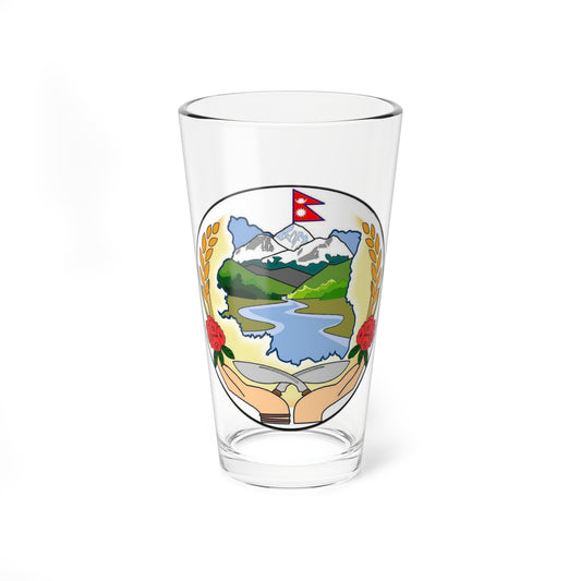 Seal of Koshi Pradesh alternative (Nepal) (Coat of Arms) Pint Glass 16oz