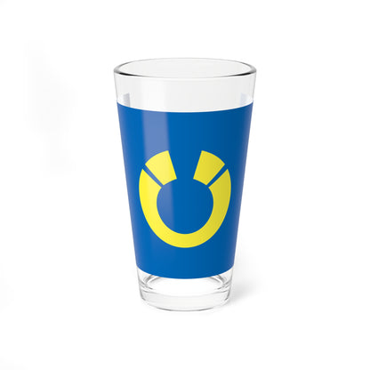 Flag of Higashine Yamagata (Japan) Pint Glass 16oz