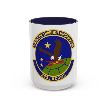603d Air Communications Squadron (U.S. Air Force) Accent Coffee Mug