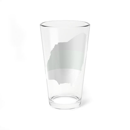 Flag map of Arabia (Saudi Arabia) Pint Glass 16oz