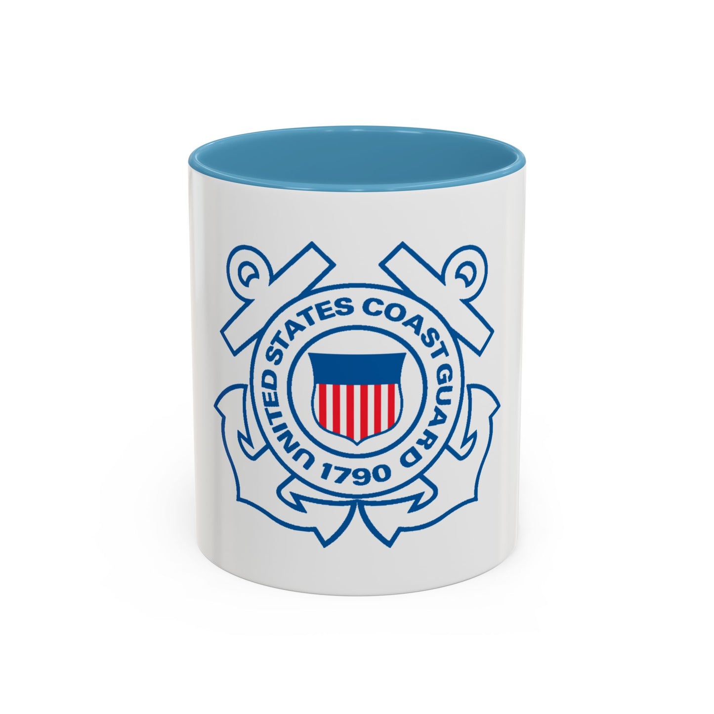 USCG Official Emblem (U.S. Coast Guard) Accent Coffee Mug