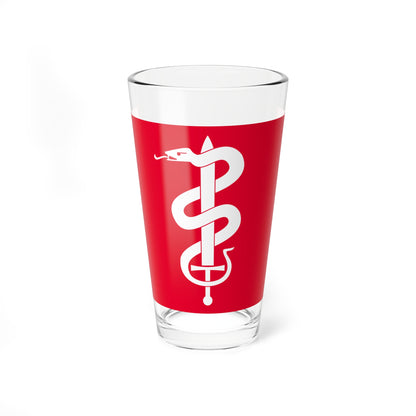 Flag of the Norwegian Armed Forces Joint Medical Services (Norway) Pint Glass 16oz