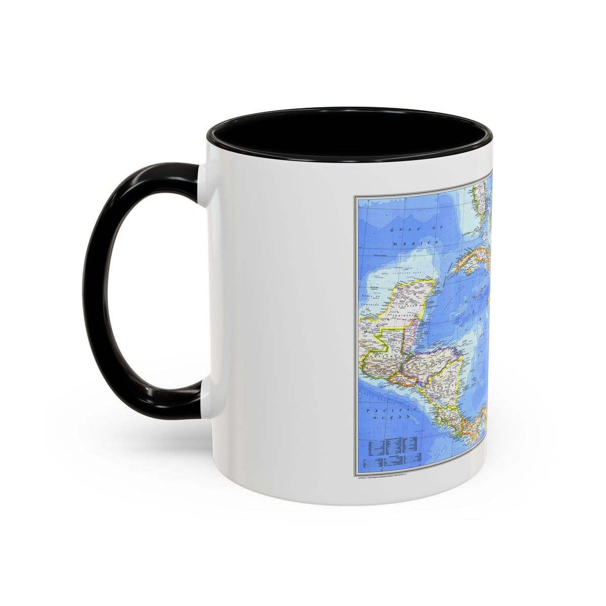 Central America & West Indies(1981) (Map) Accent Coffee Mug