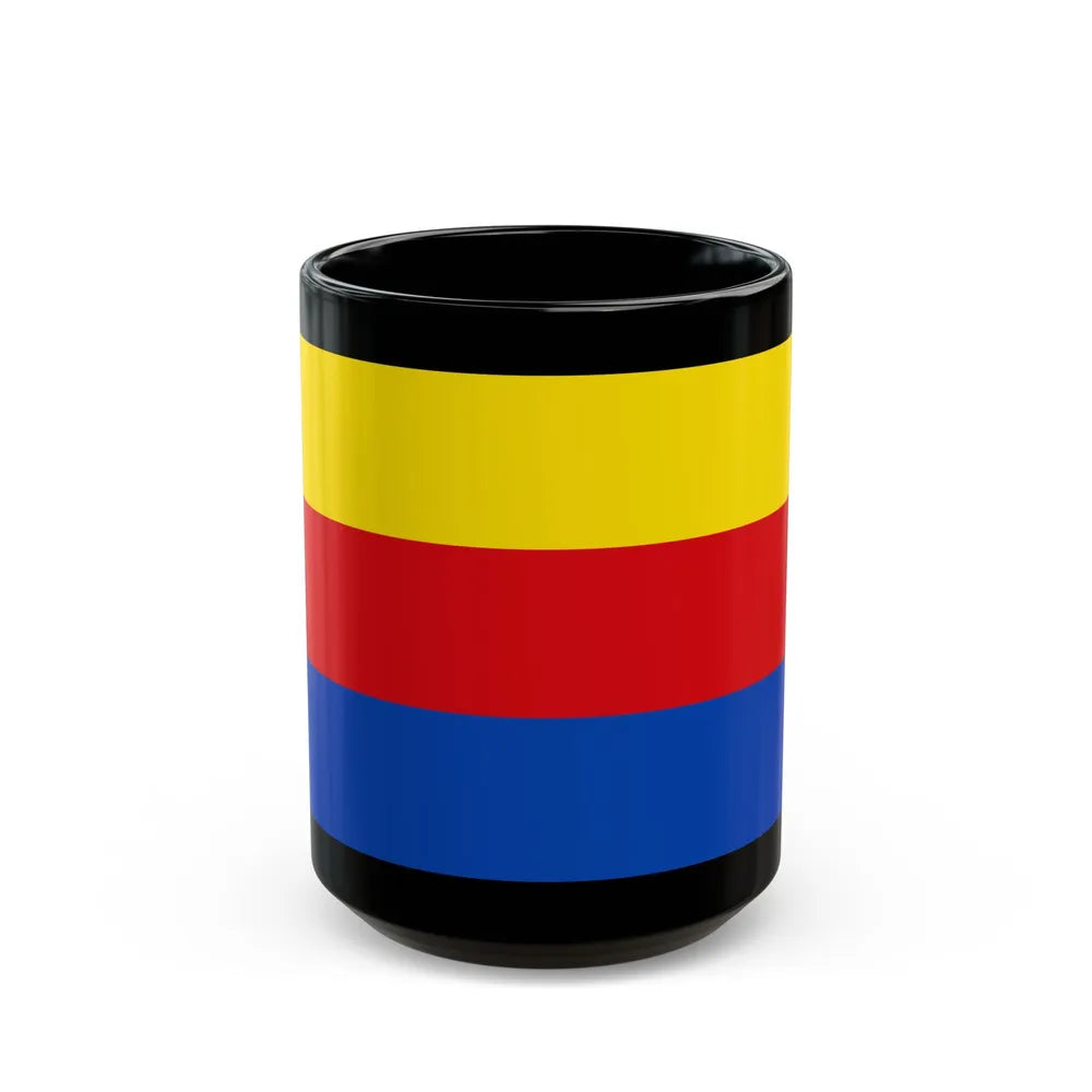 Flag of North Holland Netherlands - Black Coffee Mug-15oz-Go Mug Yourself