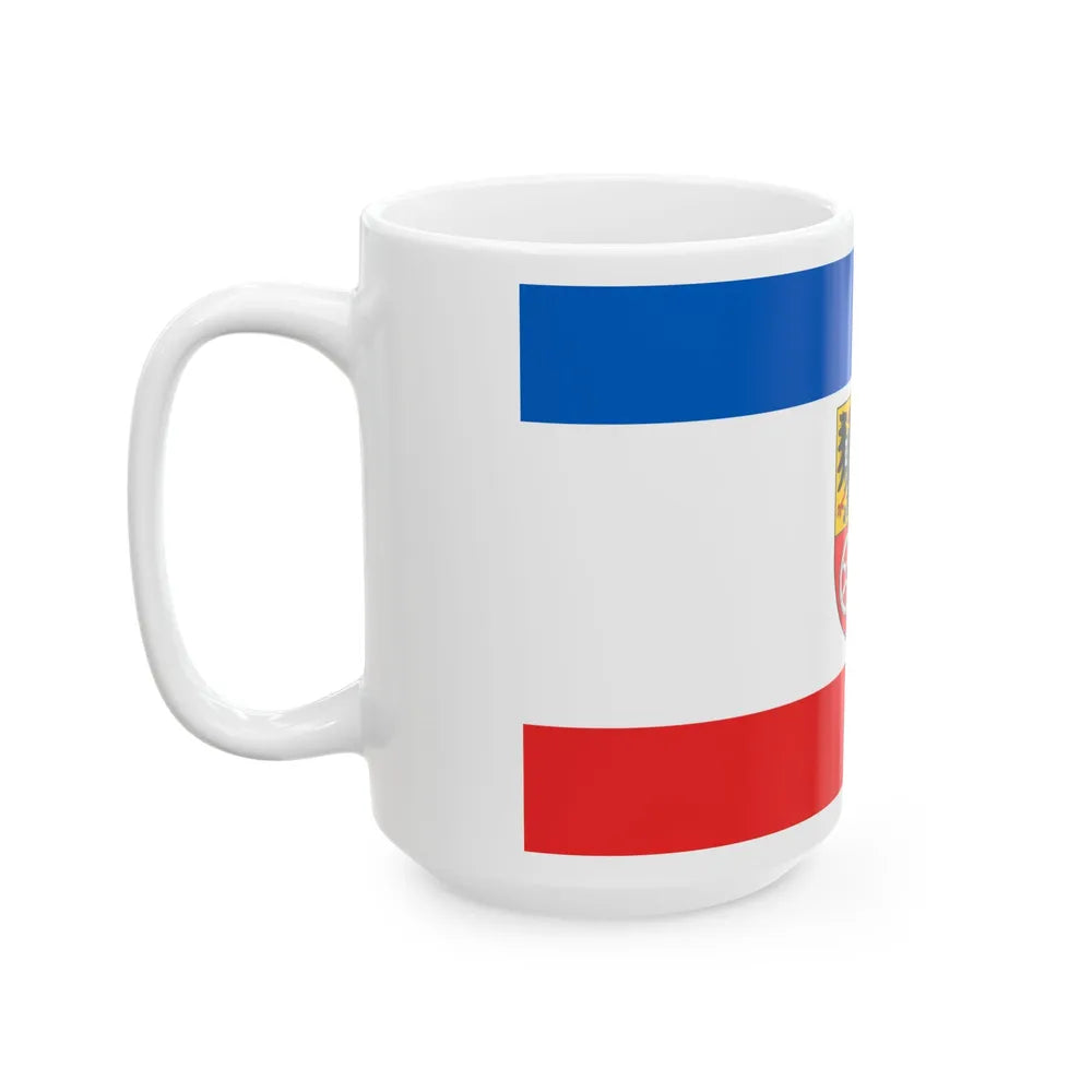 Flag of Unstrut Hainich Kreis Germany - White Coffee Mug-Go Mug Yourself