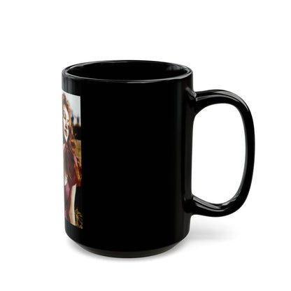 Julie Newmar #79 (Vintage Female Icon) Black Coffee Mug-Go Mug Yourself