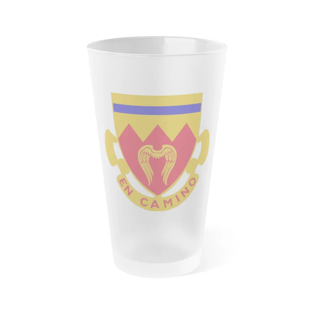 214th Armored Field Artillery Battalion (U.S. Army) Frosted Pint Glass 16oz-Go Mug Yourself