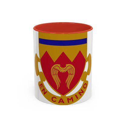 214th Armored Field Artillery Battalion (U.S. Army) Accent Coffee Mug 11oz Red - Go Mug Yourself