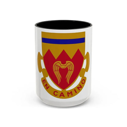 214th Armored Field Artillery Battalion (U.S. Army) Accent Coffee Mug 15oz Black - Go Mug Yourself
