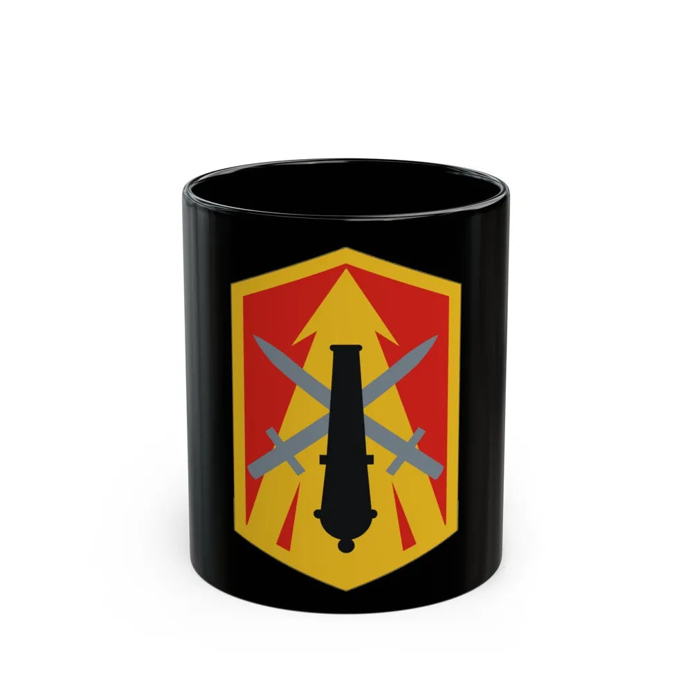 214th Field Artillery Brigade (U.S. Army) Black Coffee Mug-11oz-Go Mug Yourself