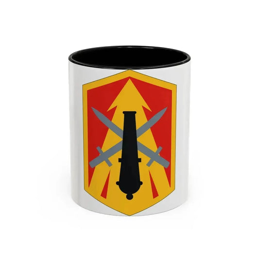 214th Field Artillery Brigade (U.S. Army) Accent Coffee Mug 11oz Black - Go Mug Yourself