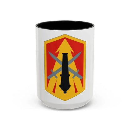 214th Field Artillery Brigade (U.S. Army) Accent Coffee Mug 15oz Black - Go Mug Yourself