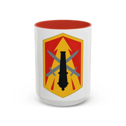 214th Field Artillery Brigade (U.S. Army) Accent Coffee Mug 15oz Red - Go Mug Yourself
