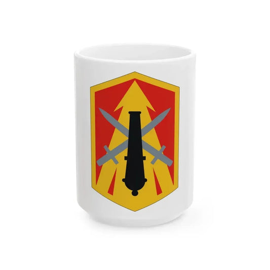 214th Field Artillery Brigade (U.S. Army) White Coffee Mug 15oz - Go Mug Yourself