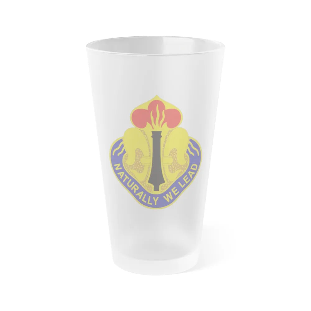 214th Field Artillery Brigade v2 (U.S. Army) Frosted Pint Glass 16oz-Go Mug Yourself