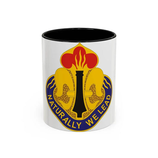 214th Field Artillery Brigade v2 (U.S. Army) Accent Coffee Mug 11oz Black - Go Mug Yourself