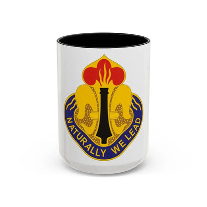 214th Field Artillery Brigade v2 (U.S. Army) Accent Coffee Mug 15oz Black - Go Mug Yourself